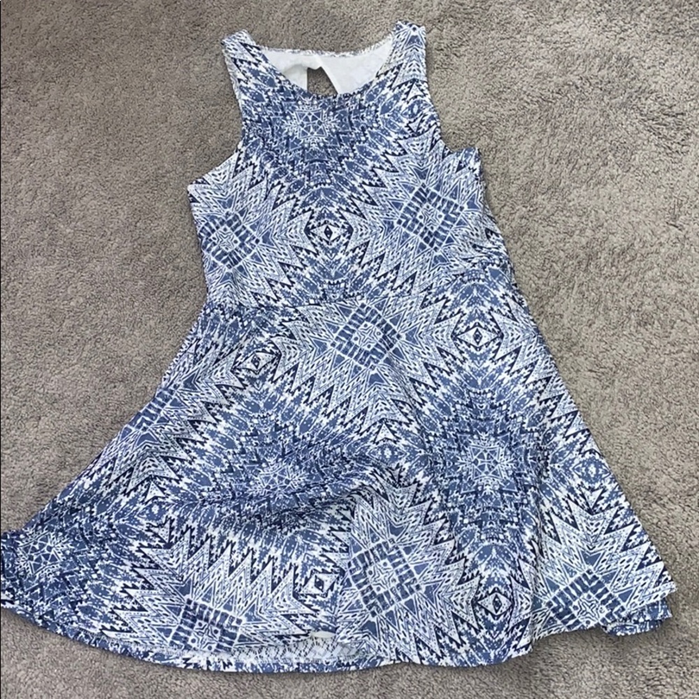 Aeropostale Blue and White Summer Dress